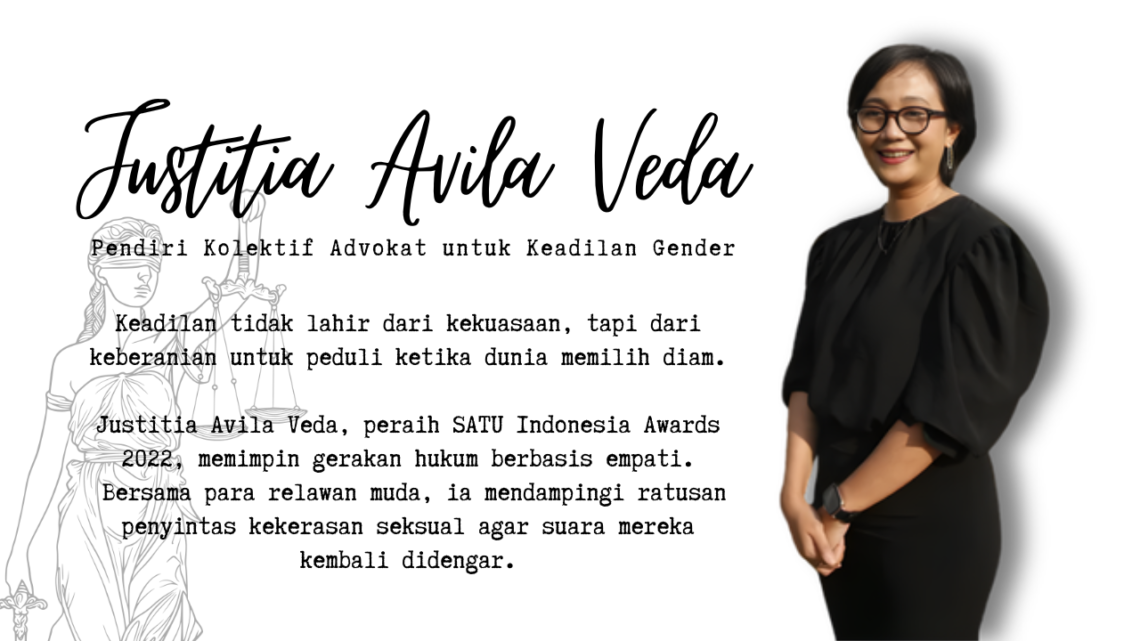 Justitia Avila Veda, Pendiri Kolektif Advokat untuk Keadilan Gender (KAKG)